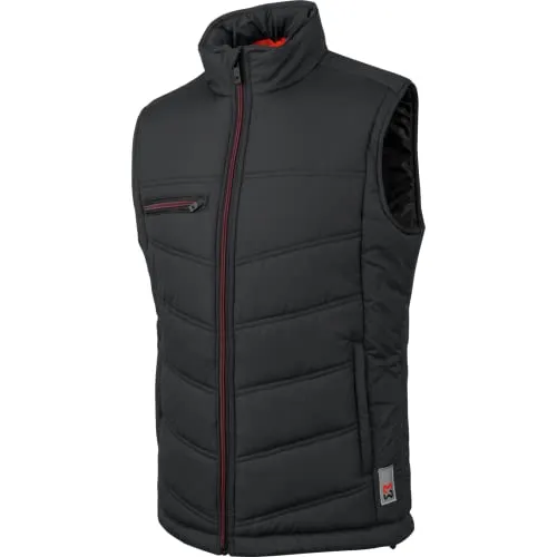 WÜRTH MODYF Arbeitsweste New Craft – Wattierte Steppweste für Herren in Schwarz, Größe XL - Multifunktionale Arbeitsweste für Herren, ideal für kühle Temperaturen. Praktische Taschen und winddichtes Material sorgen für Komfort und Funktionalität im Arbeitsalltag.