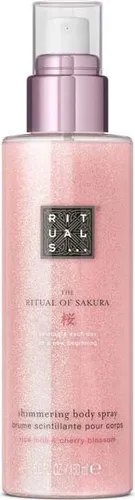 RITUALS The Ritual Of Sakura Shimmering Body Spray 150 ml - Schimmerndes Körperspray mit Kirschblüten-Duft aus der The Ritual of Sakura Serie. Leichte Formulierung, die nicht klebt und für einen dezenten Glow sorgt. Erhältlich in drei Farbtönen für verschiedene Hauttöne.