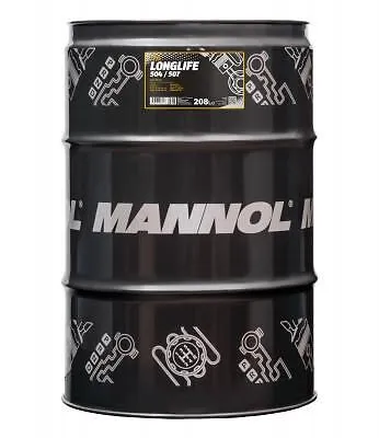 Mannol Longlife 504/507 5W-30 7715 - Hochleistungsmotoröl für VW, Porsche, Mercedes und BMW - Motoröl 208 Liter, HC-Synthese, ideal für moderne Fahrzeuge mit Herstellerfreigaben von VW, Mercedes und BMW für optimalen Schutz und Leistung.