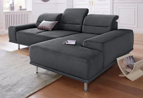 sit&more Ecksofa Mariola L-Form, mit Recamiere und Federkern, inklusive Sitztiefenverstellung