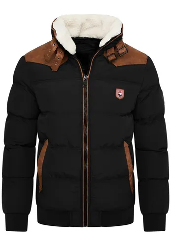 OneRedox Winterjacke ORVARDO Herren Pufferjacke mit Kunstfellkragen - Funktionsjacke für Herren, wärmend und stylisch mit Kunstfellkragen - ideal für kalte Tage.