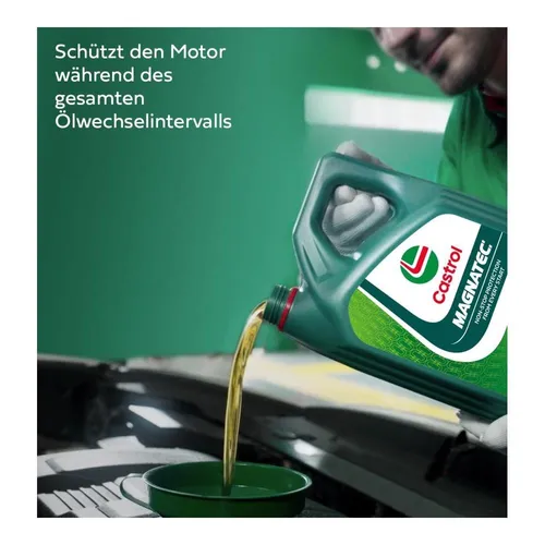 Ford Castrol Magnatec 0W-30 D 5 Liter - Motoröl mit einzigartigen Molekülen, die den Motor direkt nach dem Start schützen. Microgefiltert und CO2-neutral, ideal für umweltbewusste Fahrer.