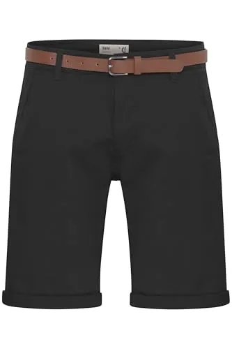 !Solid SDMontijo Chino Shorts - Stilvolle Herren-Shorts mit Gürtel - Herren-Shorts aus Baumwollmischung mit abnehmbarem Gürtel, ideal für Freizeit und Büro, bietet hohen Tragekomfort und vielseitige Kombinationsmöglichkeiten.