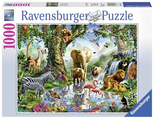 Ravensburger Puzzle 1000 Teile Ravensburger Puzzle Abenteuer im Dschungel 19837, 1000 Puzzleteile