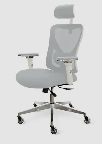 CLOUVOU CleverSeat Bürostuhl Ergonomisch [TESTSIEGER] - Bürostuhl für bis zu 150 kg, individuell einstellbar mit 4D Armlehnen und orthopädischem Rückenkissen für höchsten Komfort und Rückenschonung im Home Office.