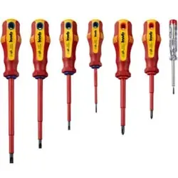 Kwb Schraubendreher-Set - Torx Schraubendreher Set, VDE geprüft mit brünierter Präzisionsspitze und 3-Komponentenheft für optimale Kraftübertragung und rutschfreies Arbeiten.