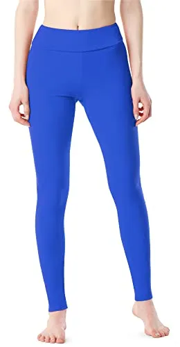 Merry Style Damen Lange Leggings aus Baumwolle MS10-429 (Kobalt, XL)