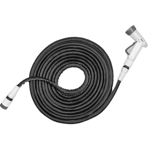 Bradas Gartenschlauch-Set TWIST HOSE flexibel 7,5 - 15 m grau - Flexibler Gartenschlauch von Bradas, erweiterbar von 7,5 m auf 15 m, ideal für Gartenpflege und einfach zu verstauen.