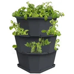Gusta Garden Kartoffelturm Paul Potato Starter - 3 Etagen für Urban Gardening - Garten-Zubehör für platzsparenden Gemüseanbau: Der Gusta Garden Kartoffelturm Paul Potato Starter ermöglicht Ihnen, auf kleinstem Raum eigene Kartoffeln und Kräuter anzubauen.