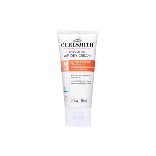 Curlsmith - Weightless Air Dry Cream - Veganer Leave-In Spülung für jeden Haartyp, glättet das Haar (59ml)