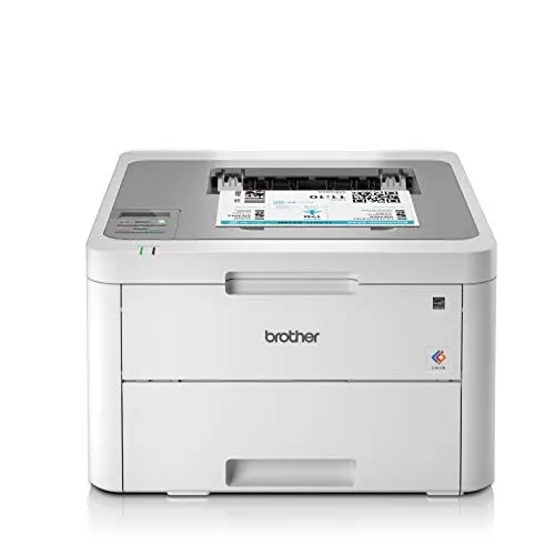 Brother HL-L3210CW Kompakter Farblaserdrucker - Kompakter Farblaserdrucker mit WLAN, 18 Seiten/Min., ideal für mobiles Drucken über Apple Airprint und Google Cloud Print. 3 Jahre Herstellergarantie.