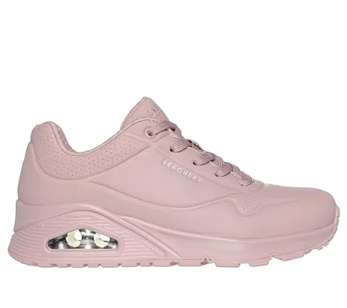 Skechers Damen Sneakers 38 EU - Bequem und stylisch - Damen-Sneaker mit glattem Obermaterial aus Synthetik, feuchtigkeitsregulierendem Futter und gepolsterter Air Cooled Memory Foam Innensohle für ultimativen Komfort.