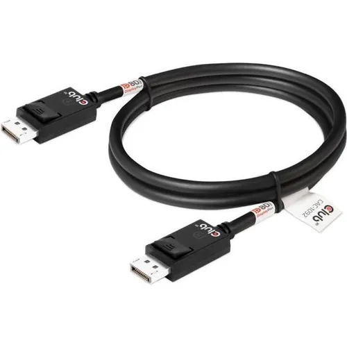 Club3D CAC-1092 DisplayPort 2.1 Kabel - 1.6m, 4K240Hz, 8K60Hz, unterstützt bis zu 80 Gbps für optimale Bildqualität und Gaming-Performance