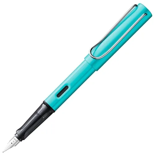 LAMY Füllfederhalter AL-star - Ergonomischer Füller aus Aluminium mit langlebiger Edelstahlfeder und Tintenpatrone, Federbreite M in stilvollem Turmaline-Grün