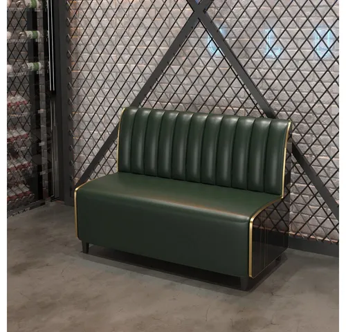 Muxing 2-Sitzer Gastronomie Sitzbank 2 Sitzer gepolstert – Gastro Bank Diner Sofa, 1 Teile, für Restaurant, Café & Barl