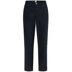 Röhrenhose BRAX "Style MILEY S", Damen, Gr. 42, navy - Stoffhose im Tapered Fit, aus hochwertigem Baumwollmix mit Elasthan für optimale Bewegungsfreiheit und hohen Tragekomfort.