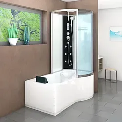Kombination Badewanne Dusche K50-L01-EC Duschtempel 170x100 cm