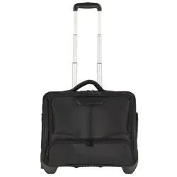Dermata 2 Rollen Businesstrolley 41 cm mit Laptopfach - Trolley für Businessreisen, ausgestattet mit einem Laptopfach und robustem Design, ideal für Pendler und Geschäftsreisende.