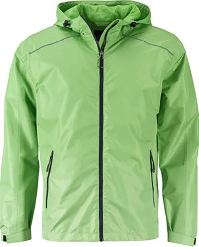 Herren Regenjacke JN1118 - Sportliche Outdoorjacke in grün/navy-blau, Größe XXL - Funktionsjacke für Outdoor-Aktivitäten, wasserdicht und atmungsaktiv für optimalen Komfort bei jedem Wetter.