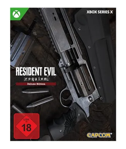 Resident Evil Requiem - Deluxe Edition - Xbox Series X - Erlebe die Deluxe Edition des beliebten Horrorspiels für Xbox Series X. Tauche ein in die packende Story und genieße die Vielfalt der Sprachen. Ideal für Einzelspieler!