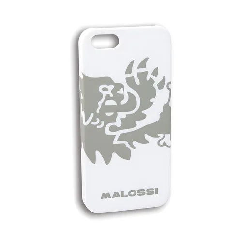 Handyhülle Malossi Schutzhülle mit Löwe Logo grau für iPhone 4-4S, weiß