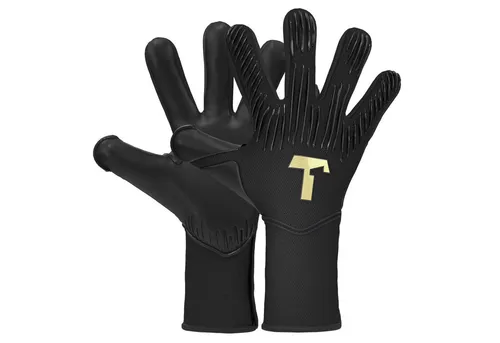 T1TAN Rebel 2.0 Black-Out Torwarthandschuhe für Herren - Profi-Fußballhandschuhe für maximale Atmungsaktivität und leichten Tragekomfort. Mit innovativer Punching Zone für optimalen Halt und Grip, ideal für jede Spielsituation.