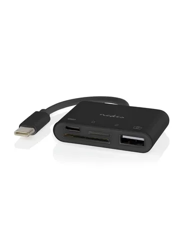 Nedis USB-Hub - 4-Port USB 2.0 mit 1x USB-C und 1x USB-A, schnelle Datenübertragung bis 480 Mbit/s, ideal für flexible Konnektivität