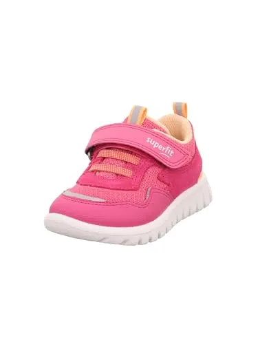 Superfit SPORT7 Mini pink/orange (5510) 21 - Kinder Halbschuhe für Abenteuer - der SPORT7 MINI bietet besten Halt mit Elastikbändern und Klettverschluss, ideal für Freizeit und erste Schritte.