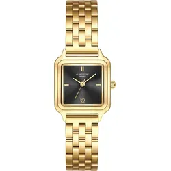 Glanzstücke München Damenuhr Edelstahl gelbgold 10130038 - Elegante Damenuhr mit quadratischem Gehäuse in gelbgold und schwarzem Zifferblatt. Das robuste Edelstahlarmband ist individuell kürzbar und bietet sicheren Tragekomfort. Ein stilvoller Begleiter für jeden Anlass.