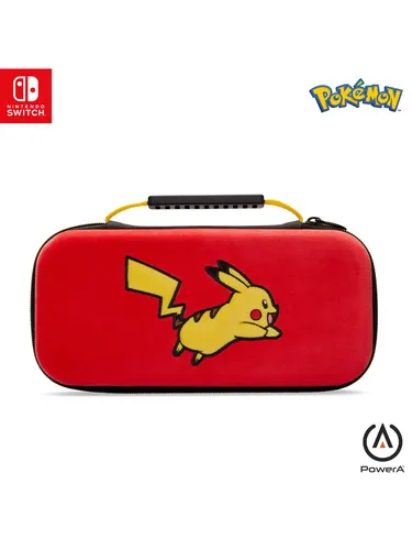 Protection Case for Nintendo Switch - OLED Model, Nintendo Switch und Nintendo Switch Lite - Pikachu Jump - Zubehörset für Nintendo Switch mit robuster Außenhülle, integriertem Spielständer und gepolsterter Displayschutzklappe für maximalen Schutz und Komfort.