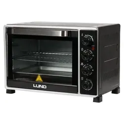 Elektrobackofen 2000W 38l mit Drehspieß - Vielseitiger Mini-Backofen mit 2000W und 38l Volumen. Ideal für gleichmäßiges Garen dank Thermo-Zirkulation und intuitivem Bedienfeld. Perfekt für kreative Kochideen!
