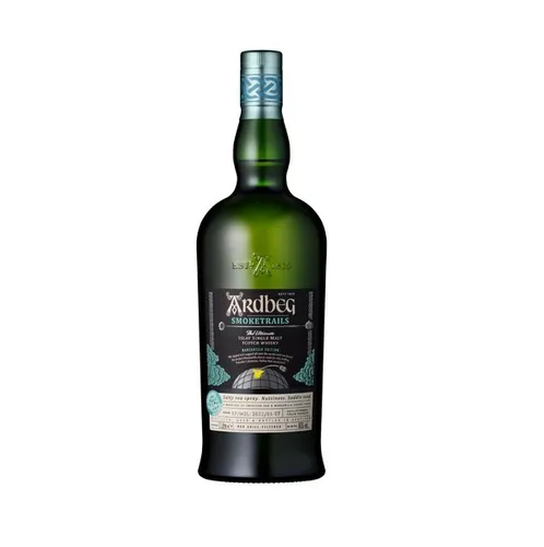 Ardbeg Smoketrails - Islay Single Malt Whisky - Whisky, der für Travel Retail entwickelt wurde. Mit Manzanilla-Sherryfässern verfeinert, bietet er ein einzigartiges rauchiges und fruchtiges Geschmackserlebnis bei 46 % Alkohol.