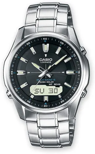 CASIO Wave Ceptor LCW-M100DSE-1AER - Funk-Solar Edelstahl Armbanduhr - Armbanduhren für Herren mit Funk- und Solar-Technologie, 5 Tagesalarme und edlem Edelstahlgehäuse für Stil und Funktionalität.