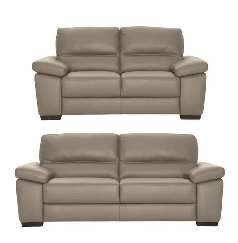 CALIA ITALIA Polstergarnitur Gaia, hochwertige Garnitur aus 2-Sitzer und 3-Sitzer, edles Design, (Set, 2-tlg), Ledergarnitur, in zwei hochwertigen Lederqualitäten