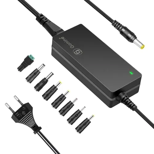 Gonine 12V 5A 60W AC Adapter Schaltnetzteil, AC DC Konverter 100-220V auf 12 Volt 5 Ampere Transformator für LED Lichtleisten, Computer Monitor und mehr