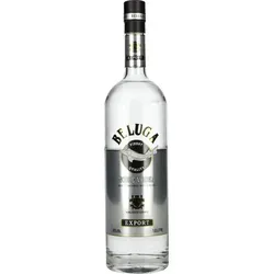 Beluga Noble Vodka 40% Vol. 1l - Premium Wodka mit 40% Vol., handgefertigt aus besten Zutaten und ideal für besondere Anlässe oder zum Mixen von Cocktails.
