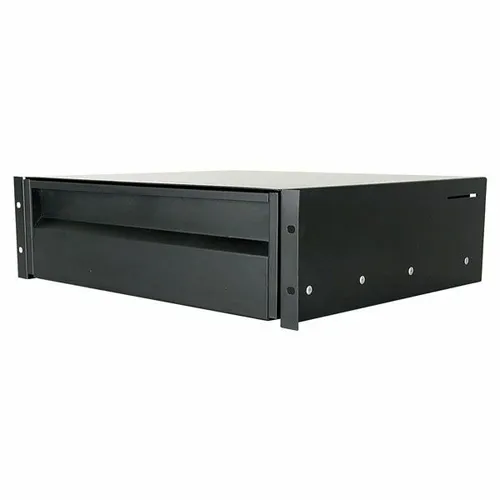 Showgear D7833 Rackschublade - Robuste 3HE Schublade - Diverse D - Hochwertige Rackschublade aus Stahl, ideal für die sichere Aufbewahrung von Geräten und Zubehör, Maße: 480x385x132mm.