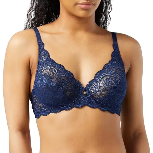 Triumph BH Amourette 300 WX deep Water 85D - Funktionsunterwäsche, mit floralem Muster aus der Frühjahr/Sommer Kollektion für perfekten Tragekomfort und eleganten Look.