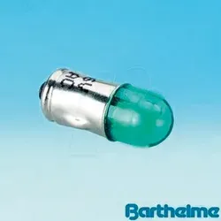 BARTH 70112870 - Single LED BA7S grün 24-28V AC/DC 95°