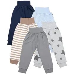 TupTam Pumphose Baby 5er Pack Unisex – Bequeme Baumwollhose für Babies - Baby-Hosen aus 100% Baumwolle, ideal für die zarte Haut, im praktischen 5er Pack und in bunten Farben.