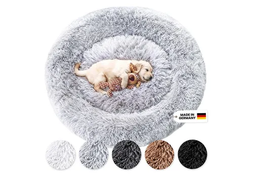 Wahre Tierliebe Hundebett Fluffy Wolke - Das Original - Hundebett mit waschbarem Bezug, ultra flauschig für erholsamen Schlaf und optimale Gelenkunterstützung, empfohlen von Tierärzten.