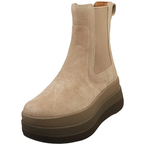 FitFlop F-MODE Chelsea Boots Damen Taupe - 38 EU - Elegante Chelsea Boots für Damen in Taupe, ideal für Beruf und Alltag. Mit einer Absatzhöhe von 7 cm bieten sie optimalen Komfort und Stil. Perfekt für jeden Schritt.