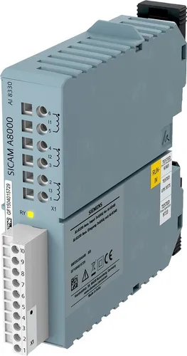 Siemens SICAM A8000 Messmodul 6MF2833-0AA00 - SPS-Prozessoren mit 3 konfigurierbaren analogen Eingängen und 16 Bit Auflösung – ideal für präzise Strommessungen in industriellen Anwendungen.