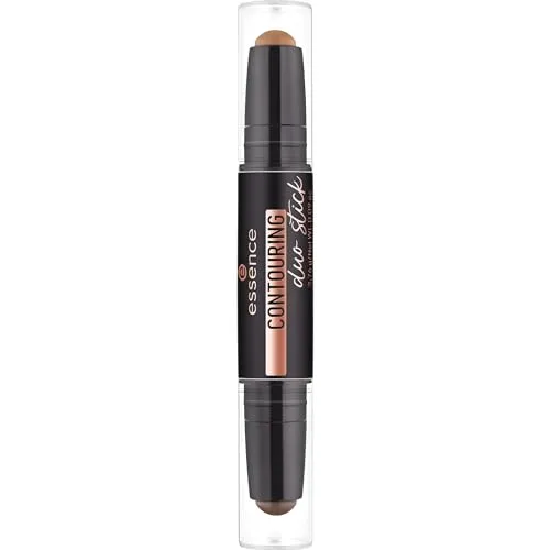 essence CONTOURING duo stick, Konturstift, Nr. 50, Braun, mattierend, definierend, sofortiges Ergebnis, matt, vegan, ölfrei, ohne Parfüm, ohne Alkohol, 1er Pack (2.76g)