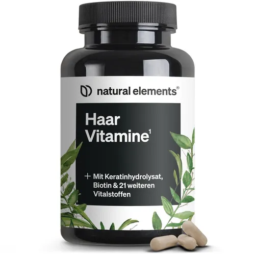 Haar Vitamine – 180 Kapseln - Nahrungsergänzungsmittel für gesunde Haare, Haut & Nägel, hochdosiert mit Keratin, Biotin und Selen – in Deutschland produziert und laborgeprüft.