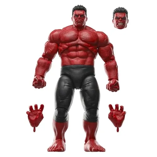 Marvel Legends Series Red Hulk Action-Figur 15 cm - Actionfigur inspiriert von Captain America: Brave New World, mit über 20 Bewegungspunkten und 3 Deluxe-Zubehörteilen – ideal für Sammler und Fans ab 4 Jahren.