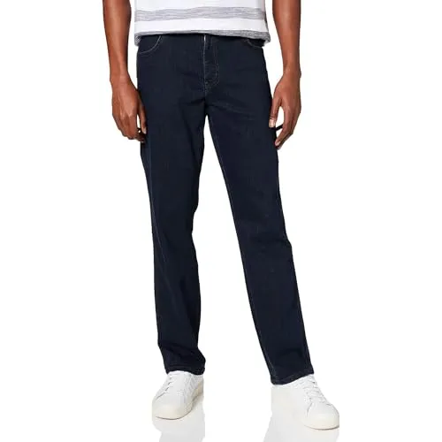 Wrangler Herren Texas Straight Jeans, Blue Black, 44W/34L - Bequeme Jeans mit regulärer Passform, ideal für jeden Anlass. Authentischer Stil mit 5 Hosentaschen und ikonischen Wrangler-Details. Eine zeitlose Ergänzung für Ihre Garderobe.