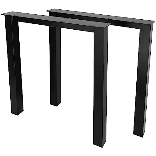 Metalo Pro Tischbeine Schwarz – Hochwertige Metallbeine für Esstische - Esstische mit stilvollen, pulverbeschichteten Stahlbeinen für kreative DIY-Projekte. Einfache Montage dank vorgebohrter Löcher – ideal für individuelle Möbelgestaltung!
