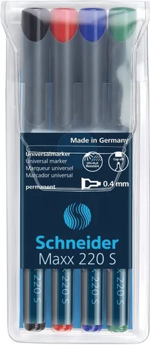 SCHNEIDER Folienstift Universalmarker Maxx 220 permanent S 4er