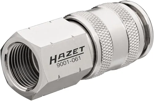 Hazet 9001-061 Druckluft-Kupplung - Hochwertige Druckluft-Kupplung für sicheren Anschluss an gängige Systeme. Ideal für den professionellen Einsatz in Werkstätten und Industrie.